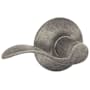 Schlage Accent Passage Door Lever Set Distressed Nickel