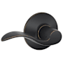 Schlage Accent Passage Door Lever Set Aged Bronze