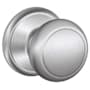 Schlage Andover Passage Door Knob Set Satin Chrome