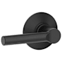 Schlage Broadway Passage Door Lever Set Matte Black