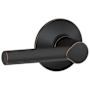 Schlage Broadway Passage Door Lever Set Aged Bronze