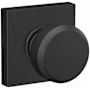 Schlage Bowery Passage Door Knob Set with Collins Trim Matte Black