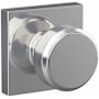 Schlage Bowery Passage Door Knob Set with Collins Trim Bright Chrome