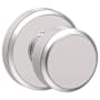 Schlage Bowery Passage Door Knob with Decorative Greyson Trim Bright Chrome