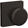 Schlage Bowery Passage Door Knob Set with Collins Trim Aged Bronze