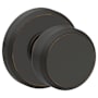 Schlage Bowery Passage Door Knob with Decorative Greyson Trim Aged Bronze