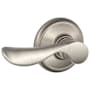 Schlage Champagne Passage Door Lever Set Satin Nickel
