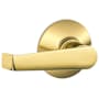 Schlage Elan Passage Door Lever Set Polished Brass