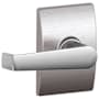 Schlage Elan Passage Door Lever Set with the Decorative Century Trim Satin Chrome