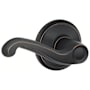 Schlage Flair Passage Door Lever Set Aged Bronze