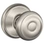 Schlage Georgian Passage Door Knob Set Satin Nickel