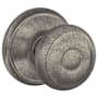 Schlage Georgian Passage Door Knob Set Distressed Nickel