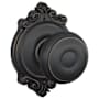 Schlage Georgian Passage Door Knob Set with Decorative Brookshire Trim Aged Bronze