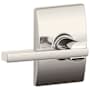 Schlage Latitude Passage Door Lever Set with the Decorative Century Trim Polished Nickel