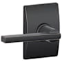 Schlage Latitude Passage Door Lever Set with the Decorative Century Trim Aged Bronze
