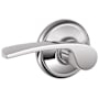 Schlage Merano Passage Door Lever Set Bright Chrome