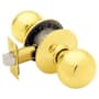 Schlage Orbit Passage Door Knob Set Polished Brass