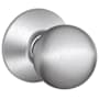 Schlage Orbit Passage Door Knob Set Satin Chrome