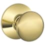 Schlage Plymouth Passage Door Knob Set Lifetime Polished Brass