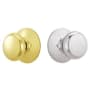 Schlage Plymouth Passage Door Knob Set Polished Brass x Polished Chrome