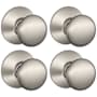 Schlage Plymouth Passage Door Knob Set - Pack of 4 Satin Nickel