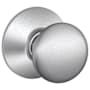 Schlage Plymouth Passage Door Knob Set Satin Chrome