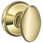 Schlage Siena Passage Door Knob Set Lifetime Polished Brass