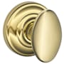 Schlage Siena Passage Door Knob Set with Decorative Andover Trim Lifetime Polished Brass