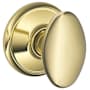 Schlage Siena Passage Door Knob Set Polished Brass