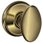 Schlage Siena Passage Door Knob Set Antique Brass