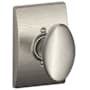 Schlage Siena Passage Door Knob Set with Century Trim Satin Nickel