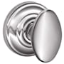 Schlage Siena Passage Door Knob Set with Decorative Andover Trim Bright Chrome