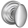 Schlage Siena Passage Door Knob Set with Decorative Andover Trim Satin Chrome