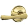 Schlage Avila Passage Door Lever Set Bright Brass