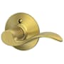 Schlage Accent Right Handed Non-Turning One-Sided Dummy Door Lever Satin Brass