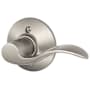 Schlage Accent Right Handed Non-Turning One-Sided Dummy Door Lever Satin Nickel