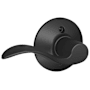 Schlage Accent Left Handed Non-Turning One-Sided Dummy Door Lever Matte Black