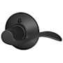 Schlage Accent Right Handed Non-Turning One-Sided Dummy Door Lever Matte Black