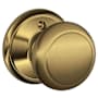 Schlage Andover Non-Turning One-Sided Dummy Door Knob Antique Brass