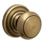 Schlage Andover Non-Turning One-Sided Dummy Door Knob Featuring a Decorative Andover Rosette Antique Brass