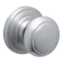 Schlage Andover Non-Turning One-Sided Dummy Door Knob Featuring a Decorative Andover Rosette Satin Chrome