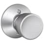 Schlage Bell Non-Turning One-Sided Dummy Door Knob Satin Chrome