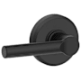 Schlage Broadway Non-Turning One-Sided Dummy Door Lever with Decorative Greyson Trim Matte Black