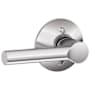 Schlage Broadway Non-Turning One-Sided Dummy Door Lever Bright Chrome