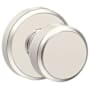 Schlage Bowery Non-Turning One-Sided Dummy Door Knob with Decorative Greyson Rosette Polished Nickel