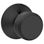 Schlage Bowery Non-Turning One-Sided Dummy Door Knob Matte Black