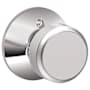 Schlage Bowery Non-Turning One-Sided Dummy Door Knob Bright Chrome