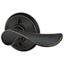 Schlage Champagne Right Handed Non-Turning One-Sided Dummy Door Lever Aged Bronze