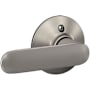 Schlage Davlin Non-Turning One-Sided Dummy Door Lever with Plymouth Trim Satin Nickel