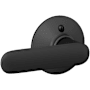 Schlage Davlin Non-Turning One-Sided Dummy Door Lever with Plymouth Trim Matte Black